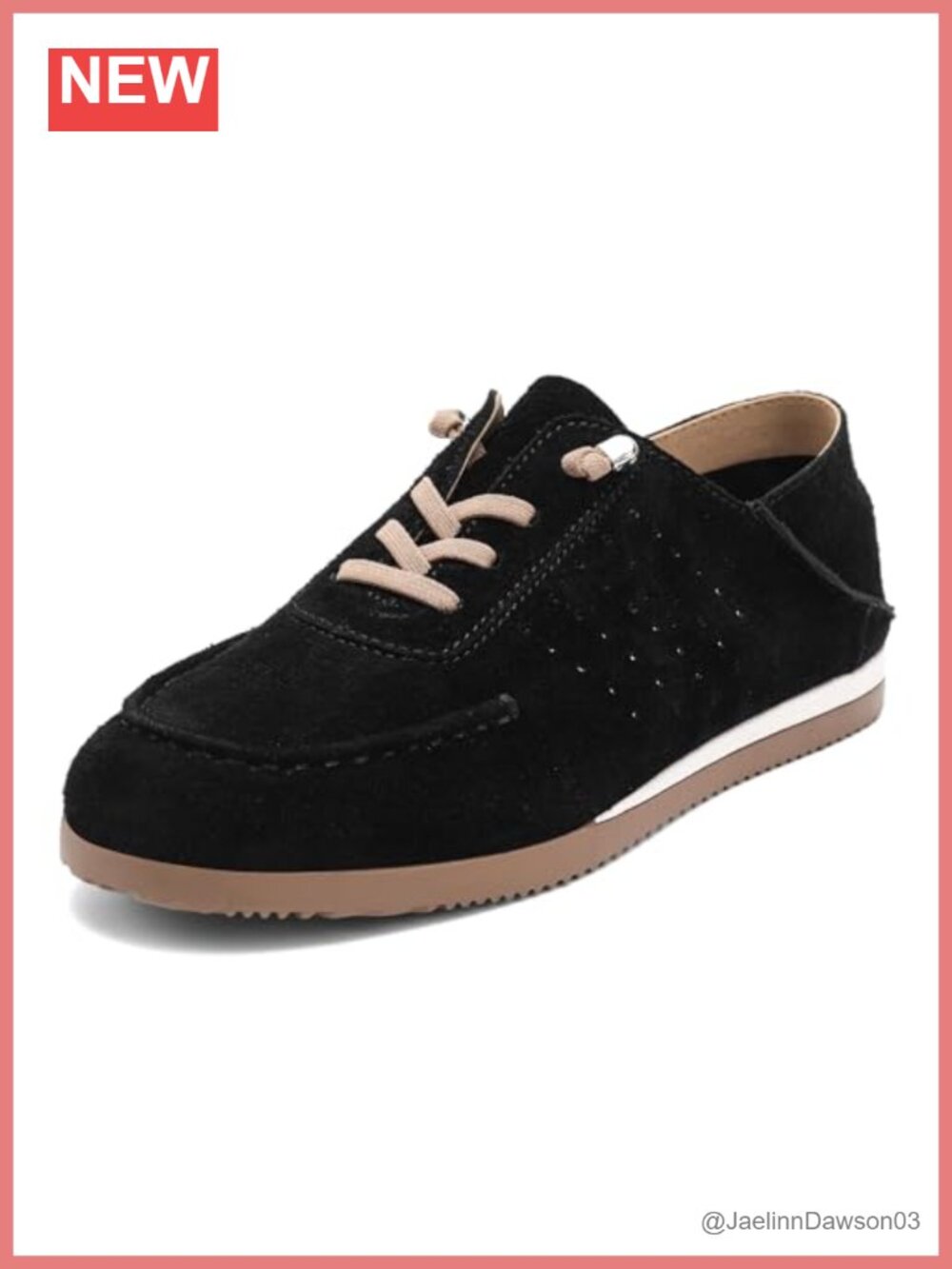Women's Suede Mocc - Collapsible Heel Slip-on Walking Shoes